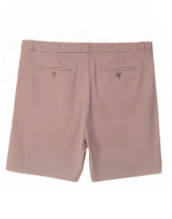 Marks & Spencer Womens Chino Shorts UK 14 Large W32 Grey Cotton