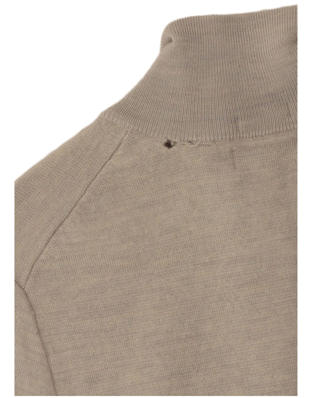 SUPERDRY Jersey con cuello y cremallera para hombre XS Lana gris