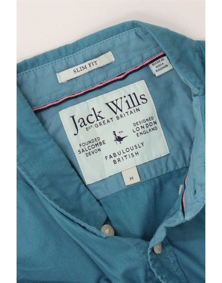Camisa Jack Wills Hombre Slim Fit Azul Medio