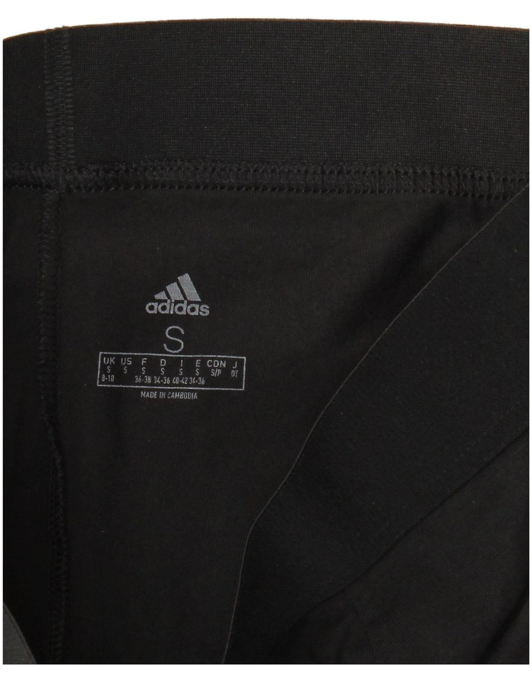 ADIDAS Leggings gráficos para mujer Reino Unido 8/10 Pequeño Negro Floral