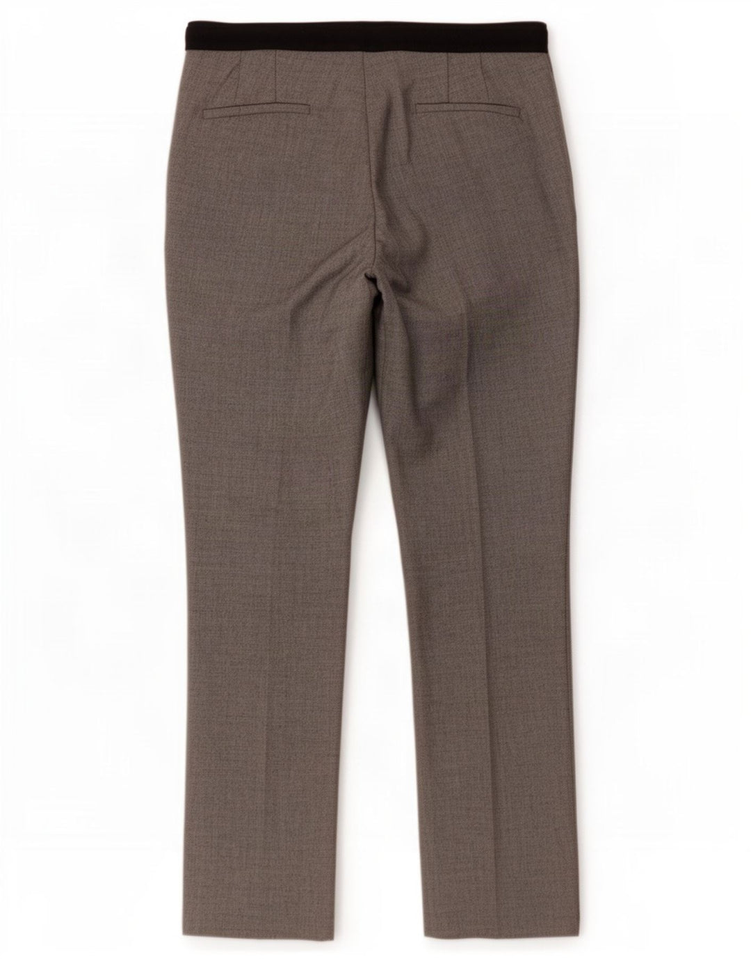 Zara Mujer Pantalón Chino Slim Large W30 L27 Poliéster Color Block Gris
