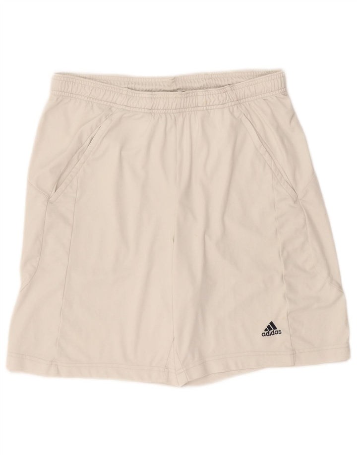Adidas Mens Clima 365 Sport Shorts Pequeño Blanco Poliéster