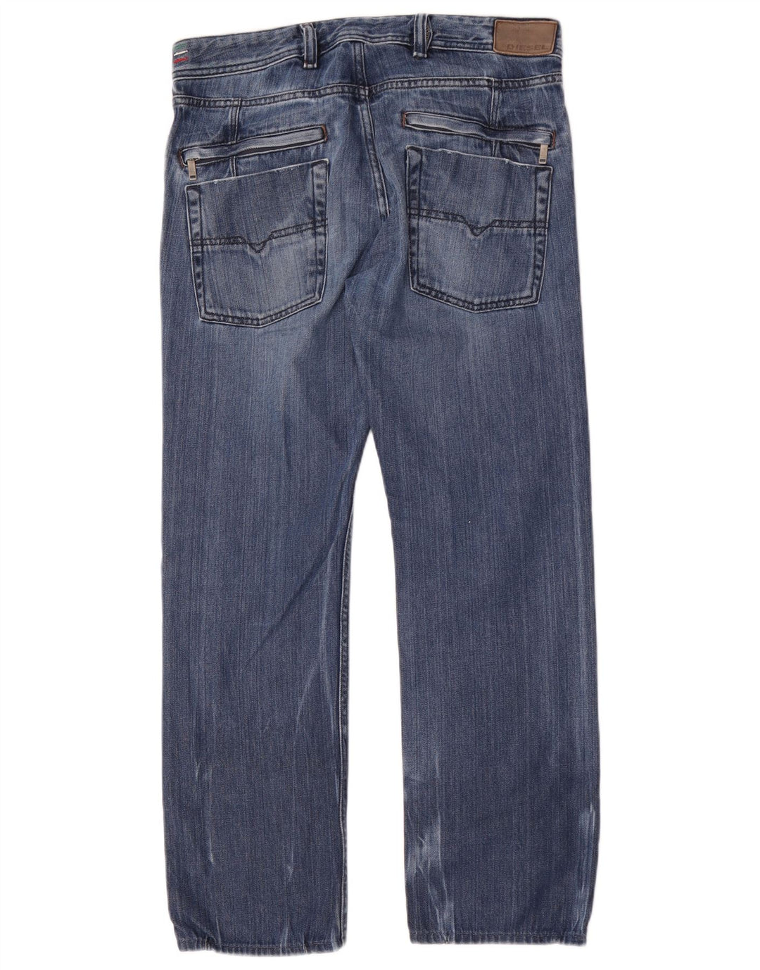 Diesel Hombre Kander Vaqueros Rectos W31 L28 Algodón Azul