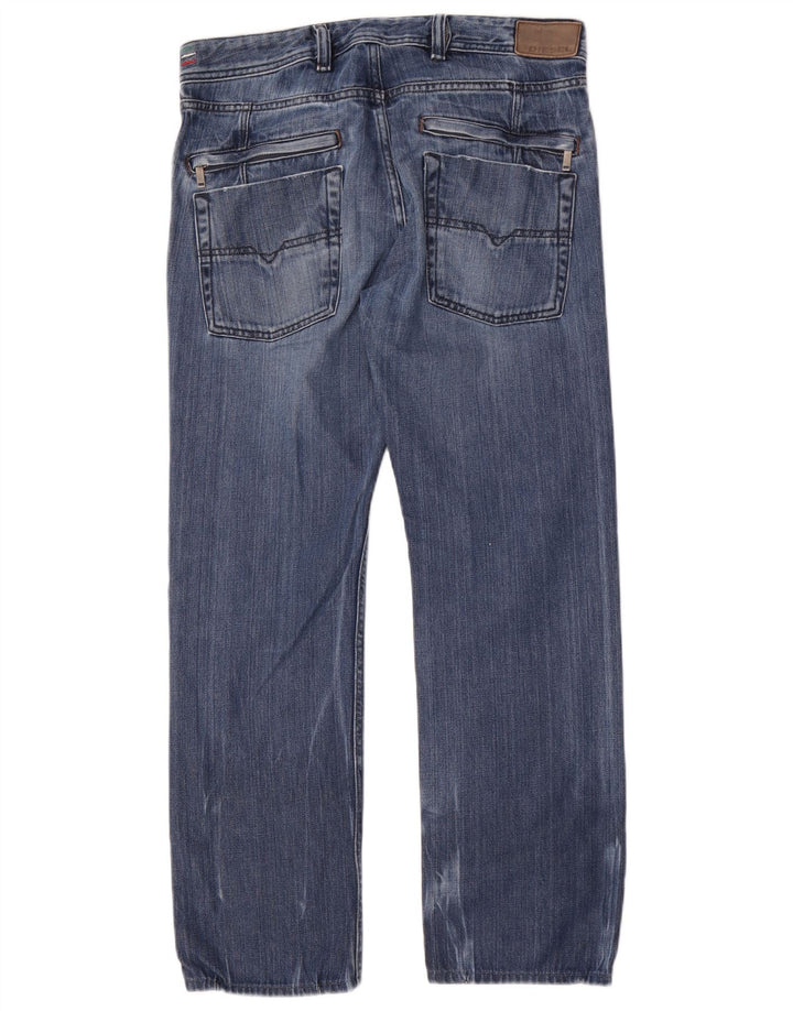 Diesel Hombre Kander Vaqueros Rectos W31 L28 Algodón Azul
