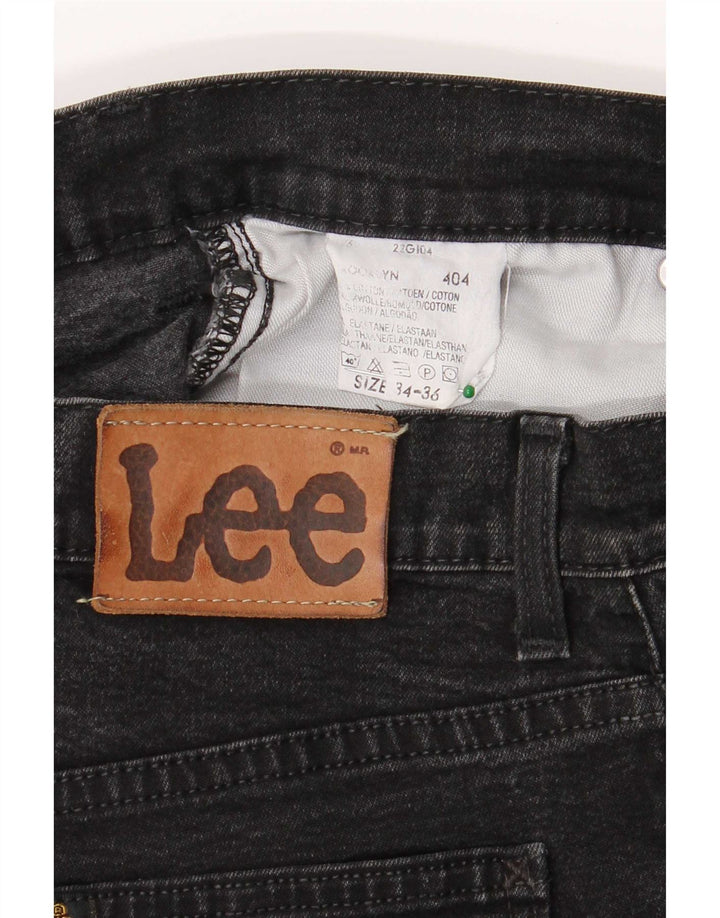 Vaqueros Lee Brooklyn Rectos Mujer W34 L36 Algodón Negro