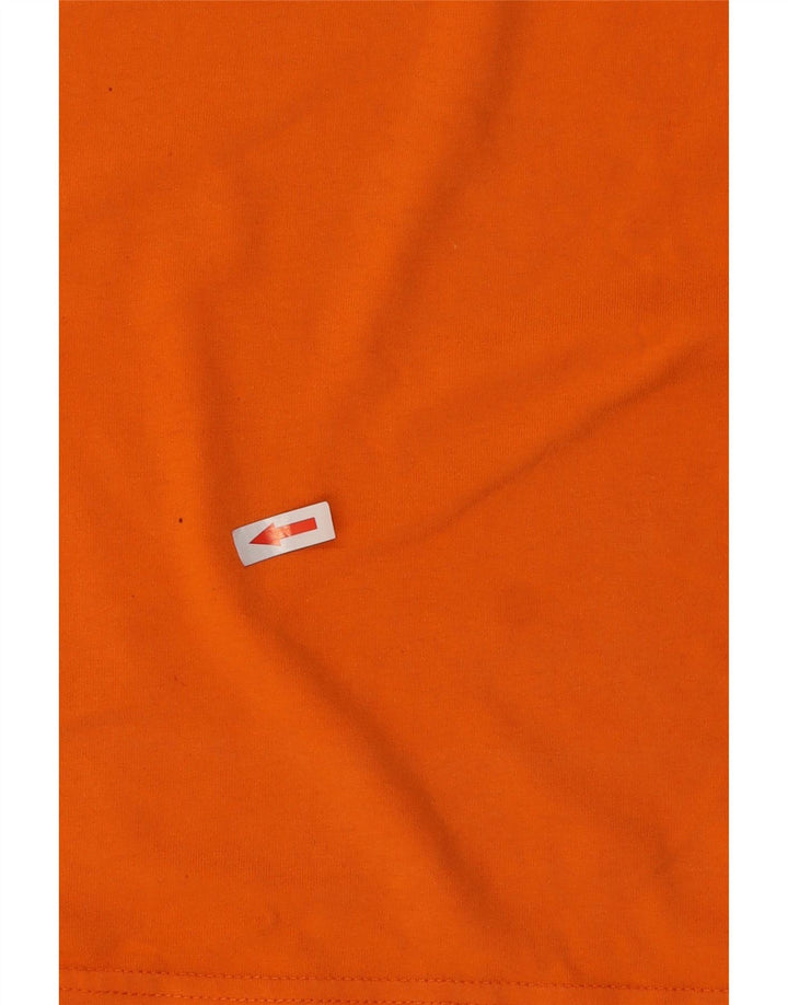 Lotto Hombre Camiseta Gráfica Top Algodón Naranja Mediano