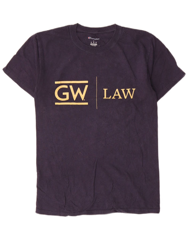 Champion Camiseta gráfica George Washington para hombre, talla pequeña, algodón azul marino