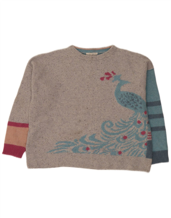 White Stuff - Jersey de cuello redondo para mujer, talla grande, multicolor