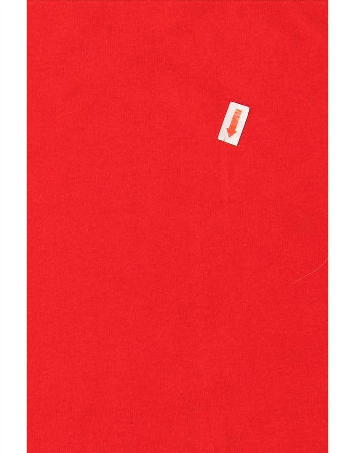 Adidas Hombre Chaleco Top Grande Rojo Algodón