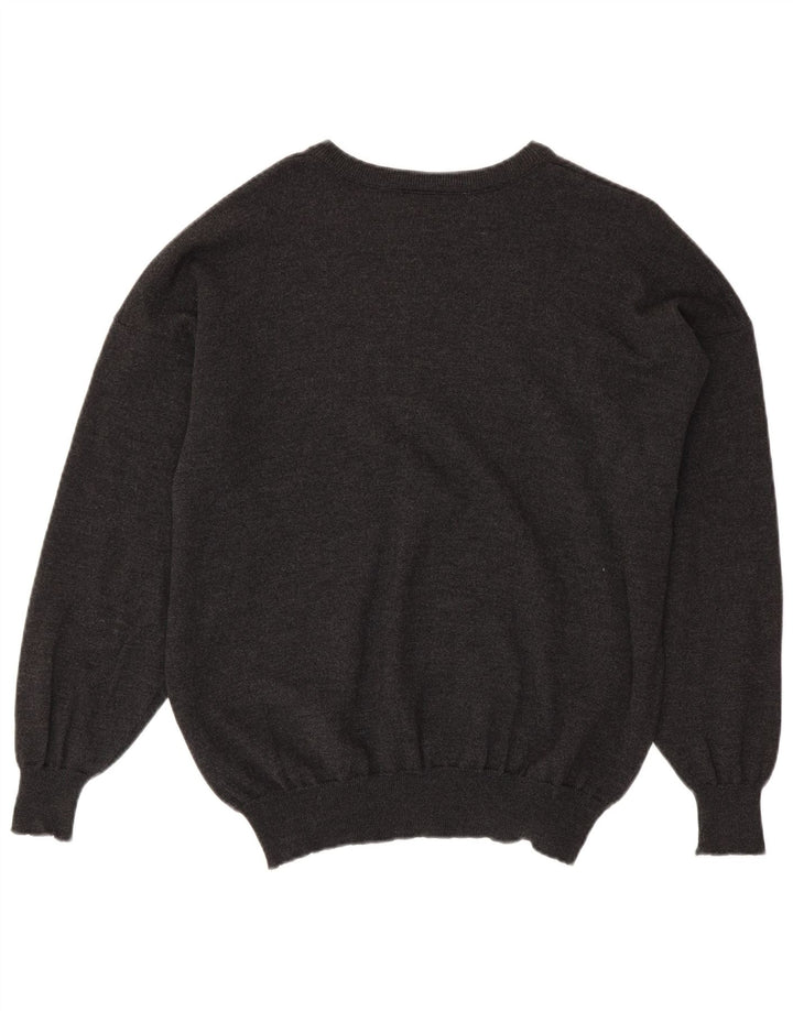 LACOSTE Jersey para hombre con cuello barco talla 8 3XL lana gris