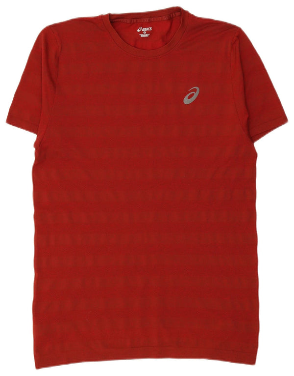 ASICS Camiseta para hombre Top Medium Red Stripes