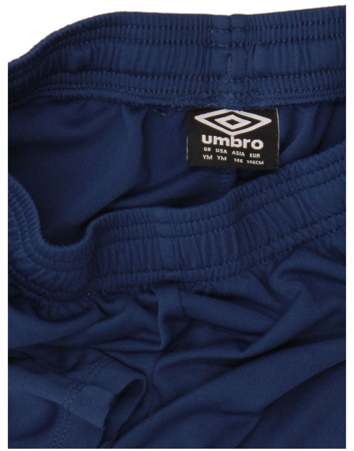 UMBRO Pantalones cortos deportivos para niño 9-10 años mediano azul marino