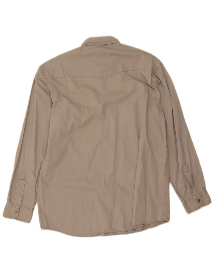 Rifle Camisa Para Hombre Grande Gris