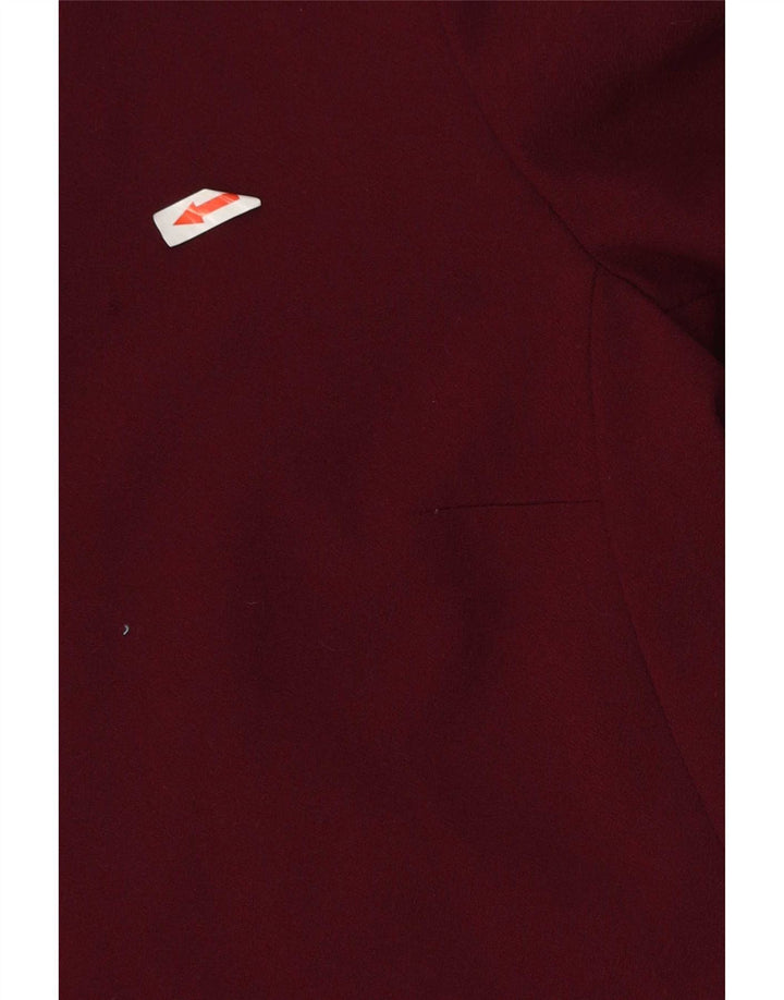 Massimo Dutti Vestido Vaina Manga 3/4 Mujer EU 40 Medium Borgoña