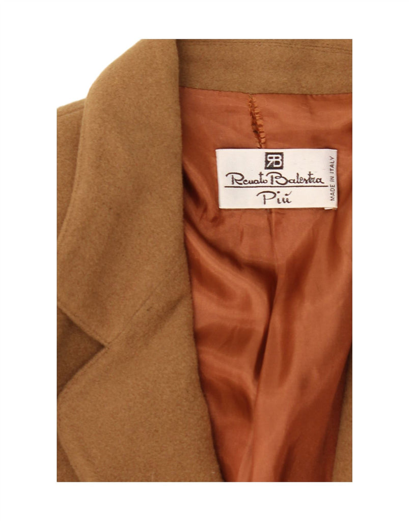 RENATO BALESTRA Womens 3 Button Blazer Jacket IT 46 Large Brown Vintage Renato Balestra and Second-Hand Renato Balestra from Messina Hembry 