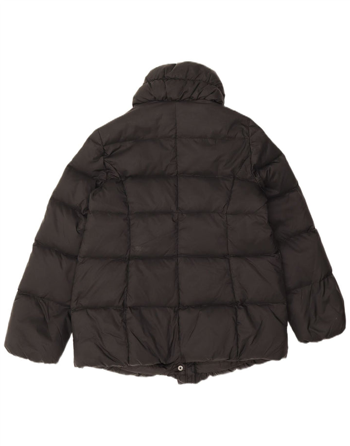 Benetton Chaqueta Acolchada Extragrande Mujer UK 6 XS Negro Poliamida