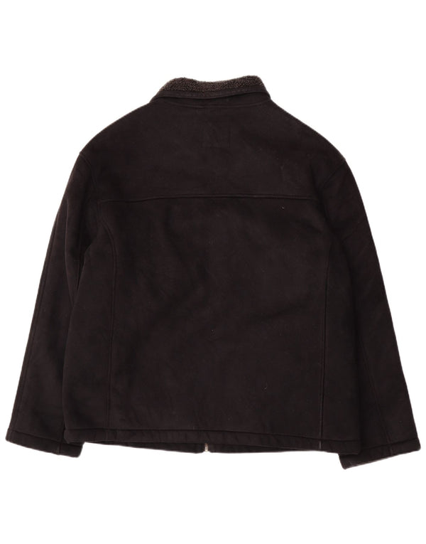 Le Frog Mens Utility Jacket UK 38 Mediano Negro Poliéster