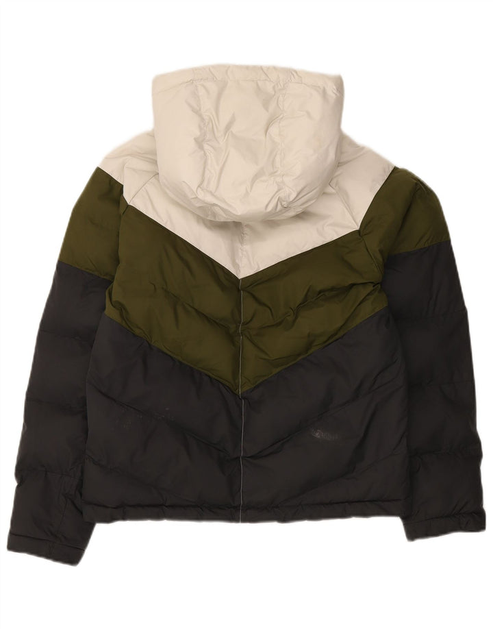 NIKE Chaqueta acolchada con capucha para niños de 12 a 13 años, talla grande, multicolor