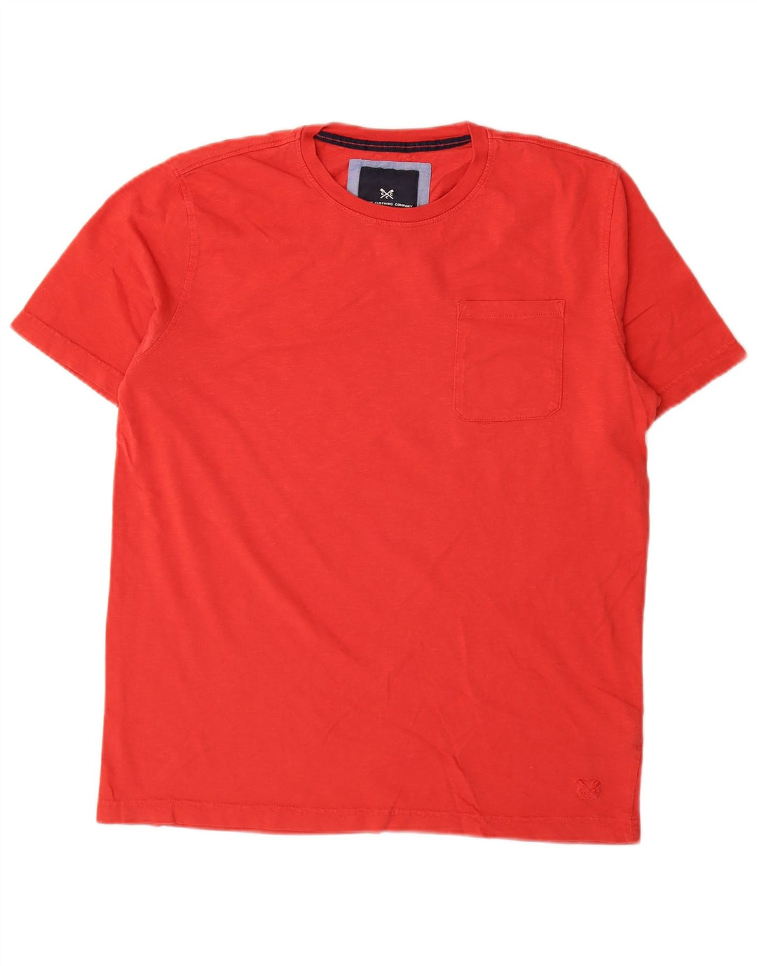 CREW CLOTHING Camiseta para hombre Top Medium Red Cotton