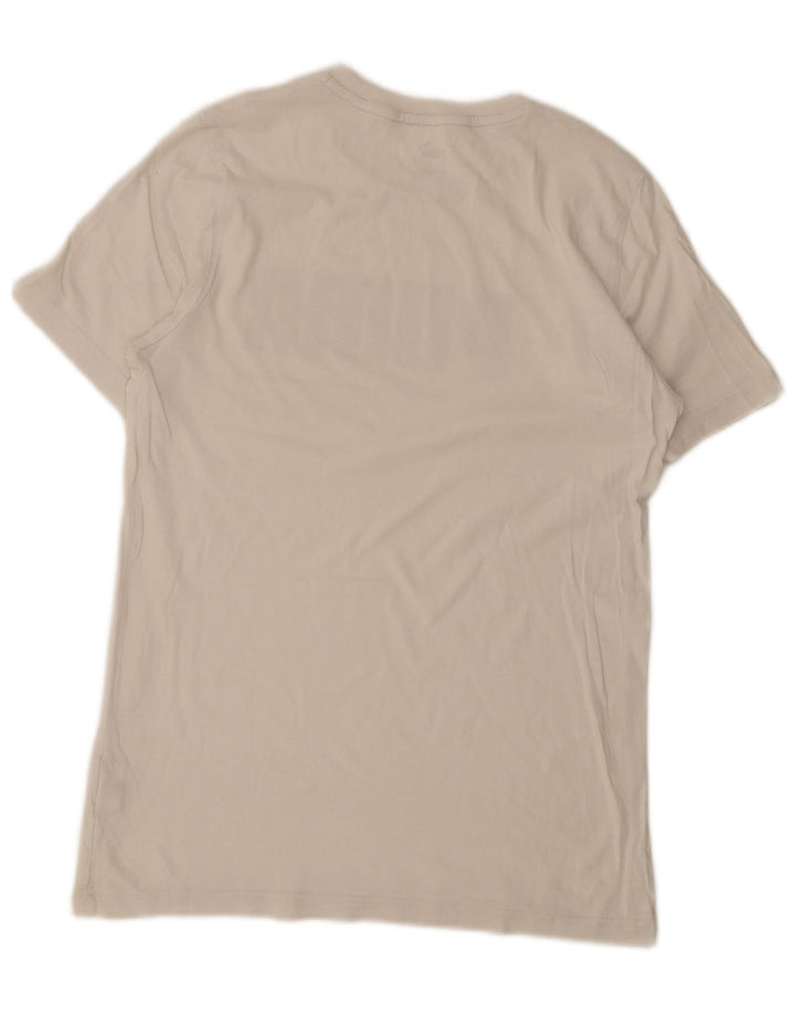 Puma Camiseta gráfica para hombre Top Small White Cotton