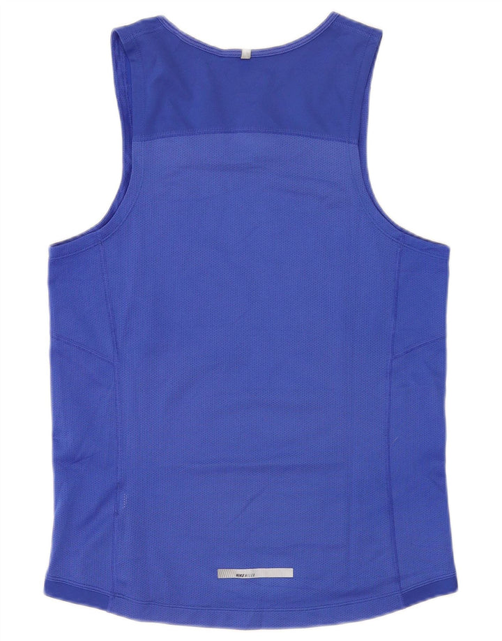 Nike Dri Fit Chaleco para hombre, talla pequeña, azul