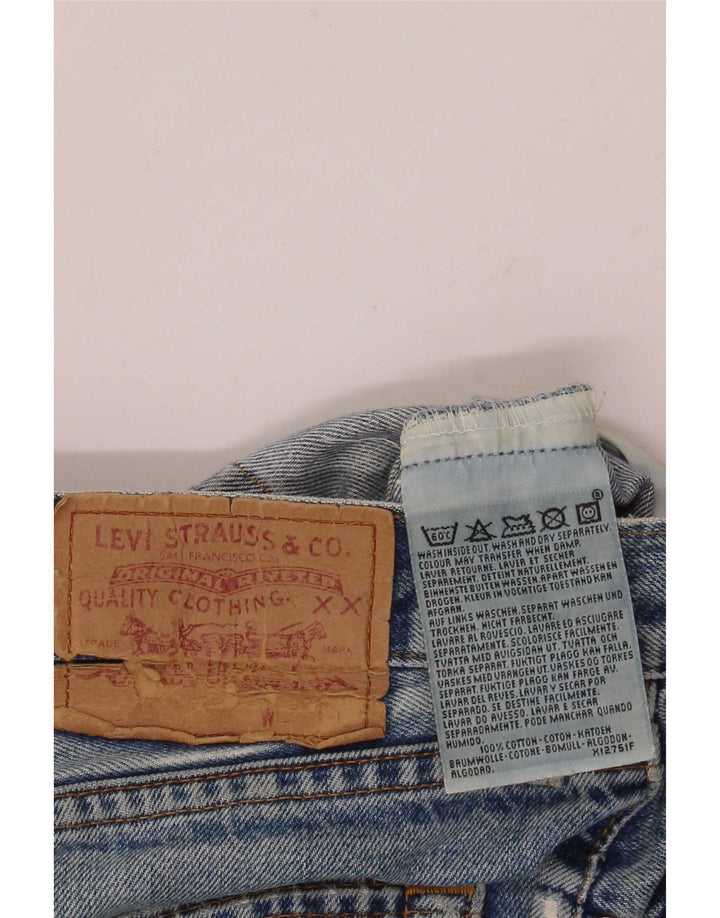 Vaqueros rectos desgastados para hombre Levi's W36 L32 Algodón azul