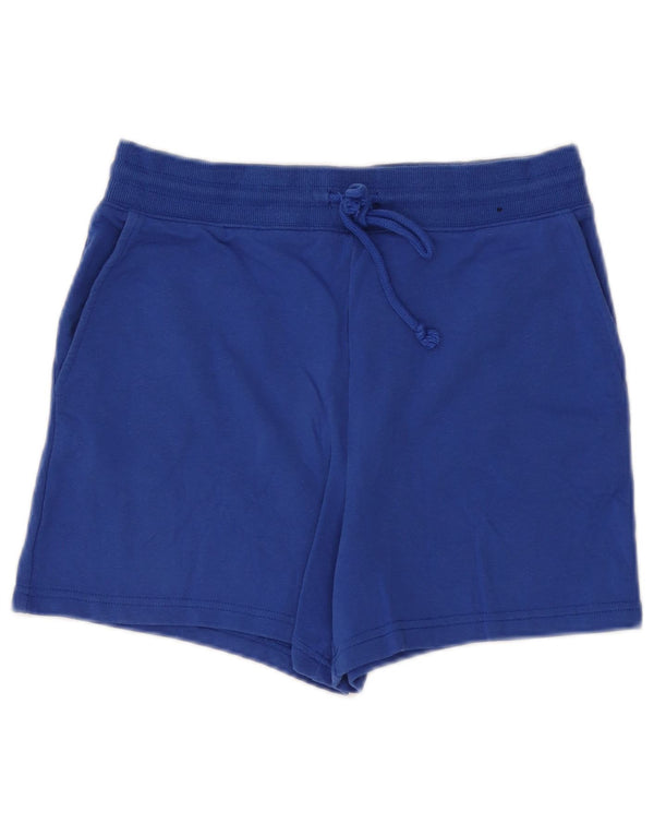 Marks & Spencer Pantalones cortos deportivos para mujer UK 12 Algodón azul medio
