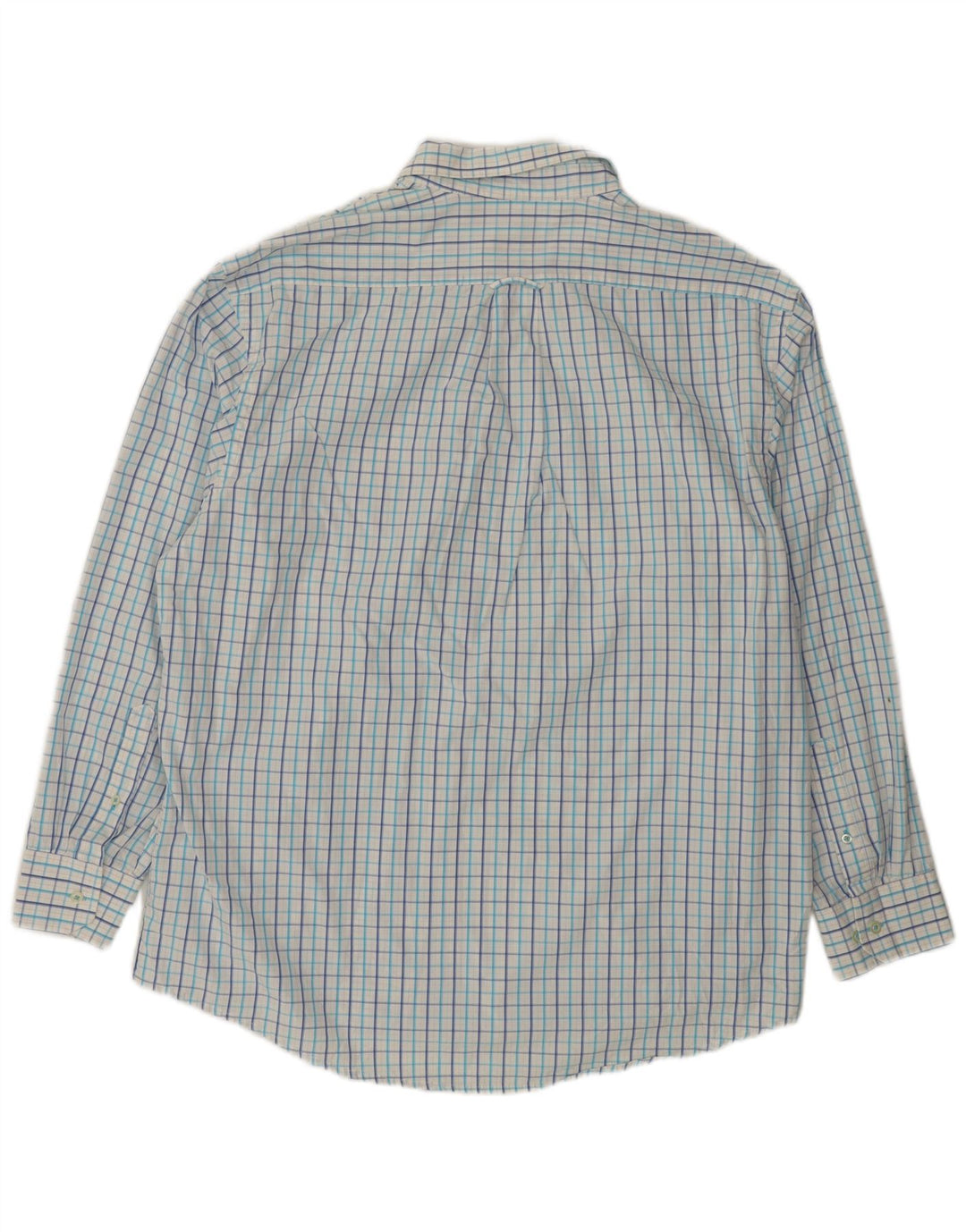 Izod Camisa De Cuadros Hombre XL Algodón A Cuadros Blanco