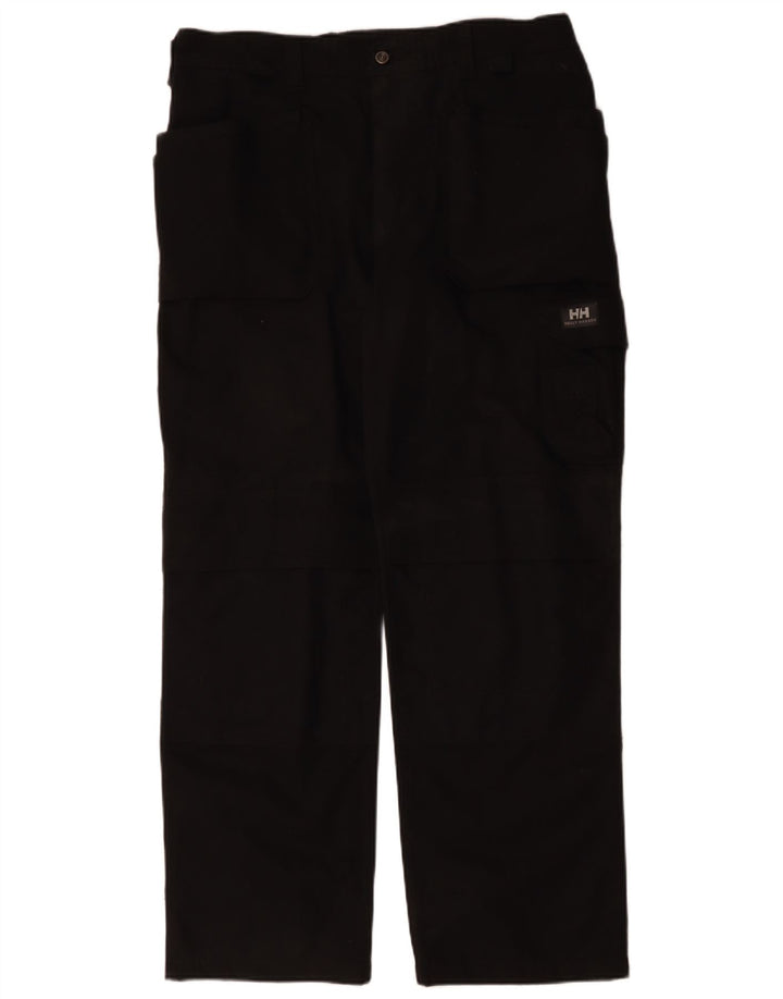 HELLY HANSEN Pantalones cargo rectos para hombre W38 L33 Algodón negro