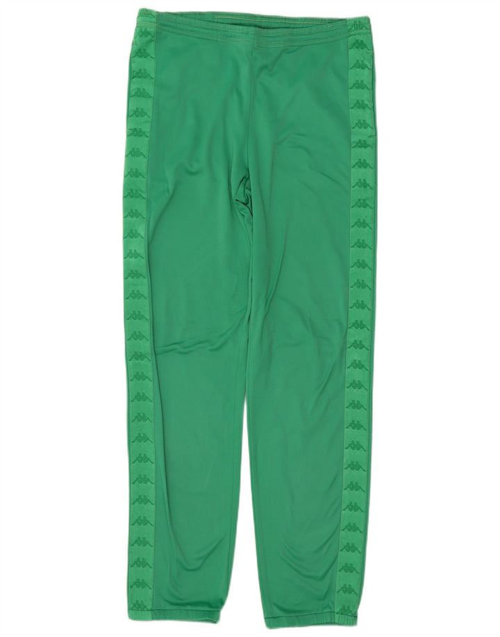 Kappa Hombre Pantalones De Chándal Gráfico IT 46 Small Verde Poliéster