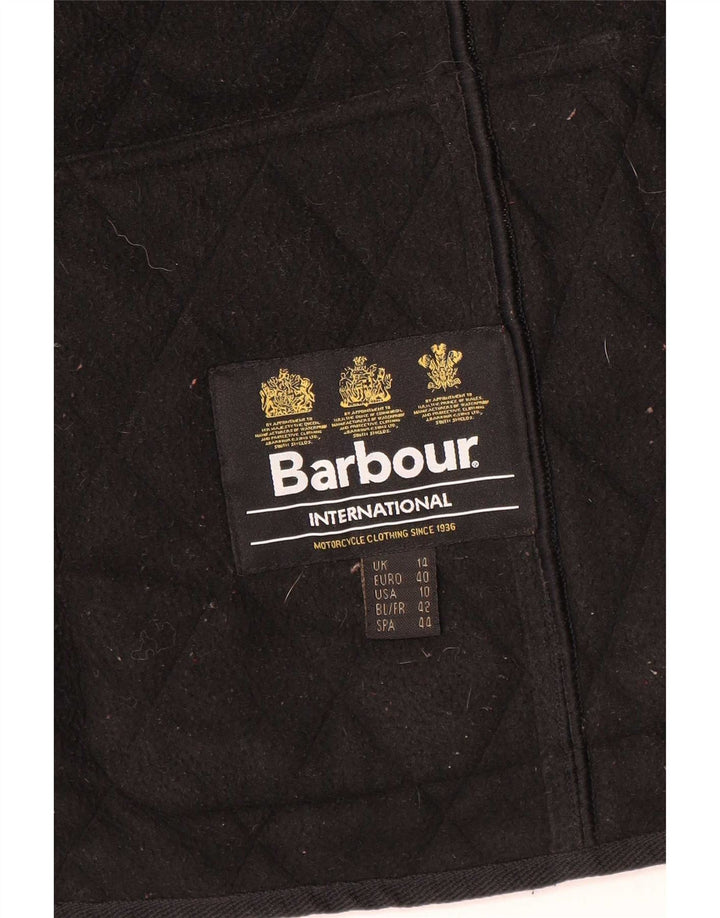 Barbour Chaqueta acolchada para mujer UK 44 Grande Poliéster negro