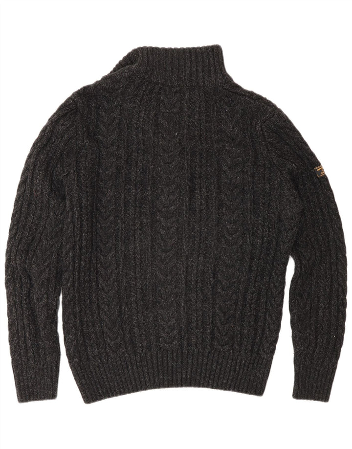 Superdry Jersey De Cuello Con Cremallera Para Hombre Acrílico Gris Medio