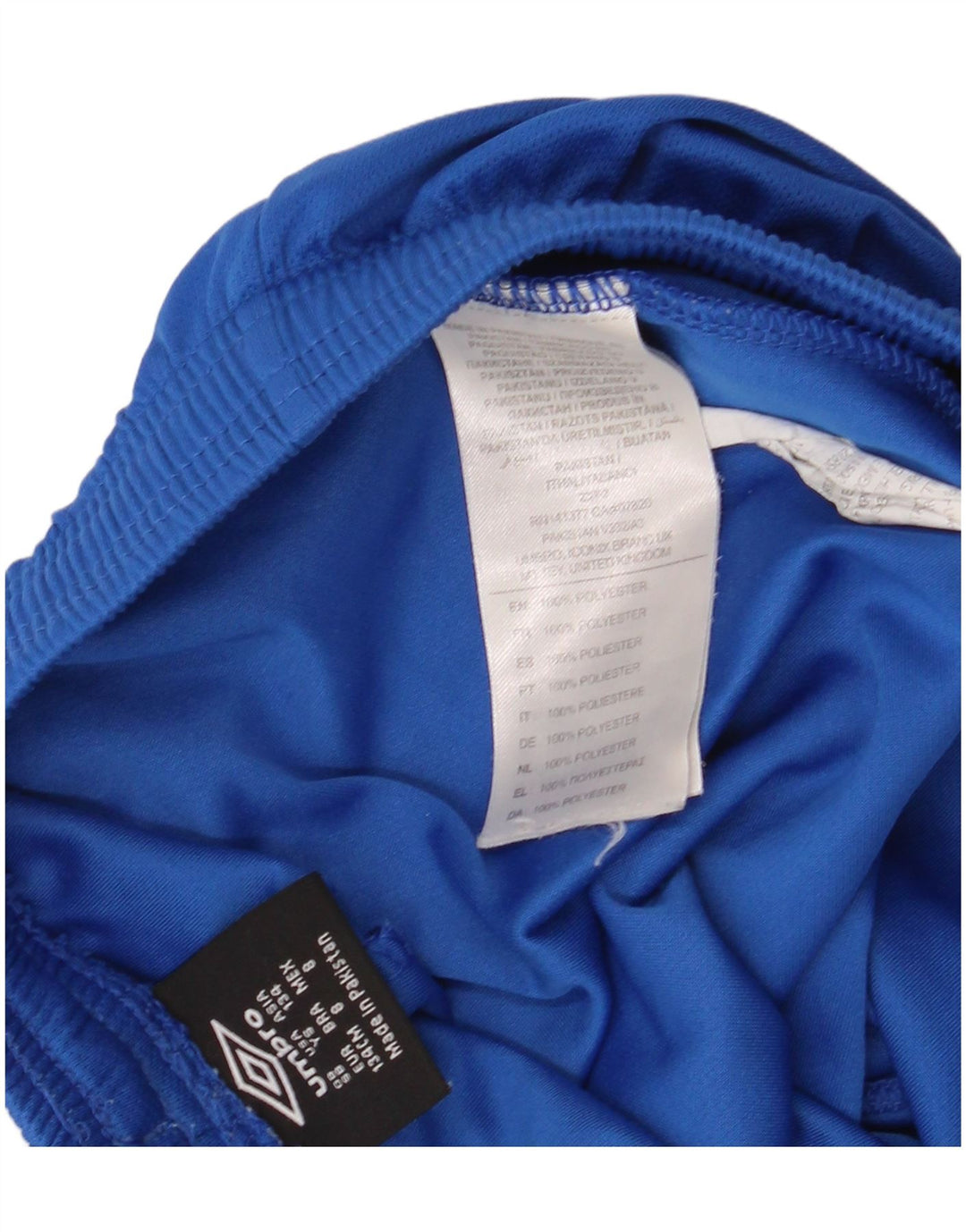 UMBRO Shorts deportivos para niño 8-9 años Small Azul Poliéster