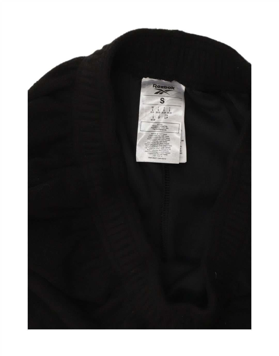 REEBOK Pantalones de chándal para mujer Joggers UK 8/10 Small Negro Poliéster