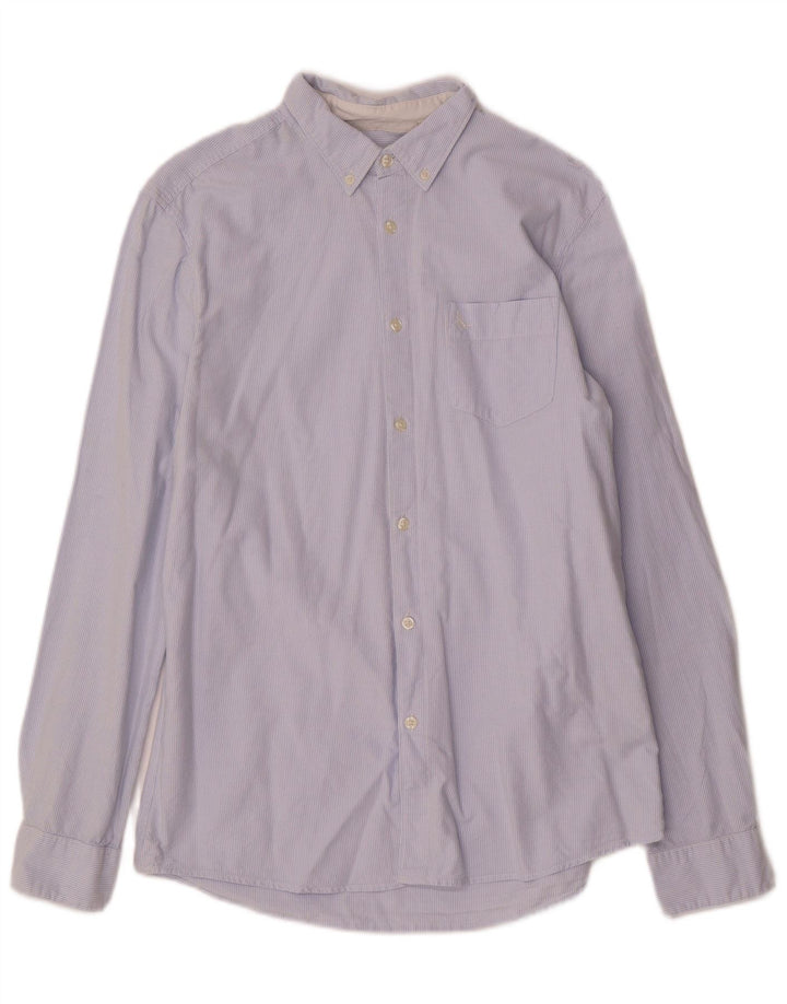 Camisa Jack Wills Hombre De Corte Clásico De Algodón A Rayas Azul Medio