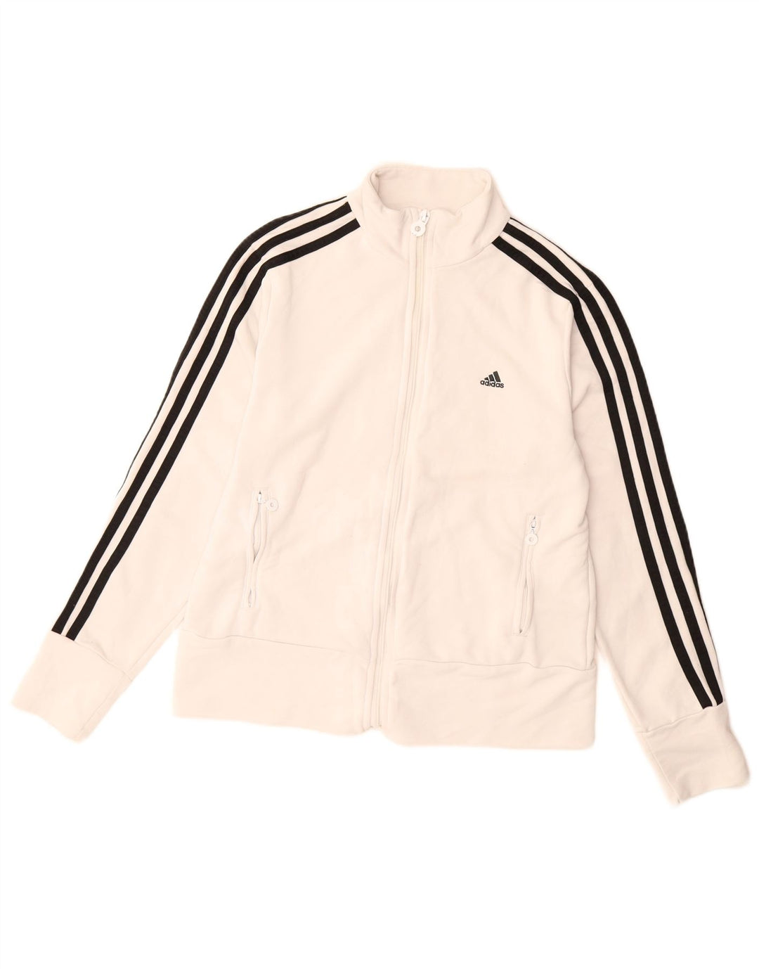 ADIDAS Chaqueta de chándal para mujer UK 40 Grande Poliéster blanco
