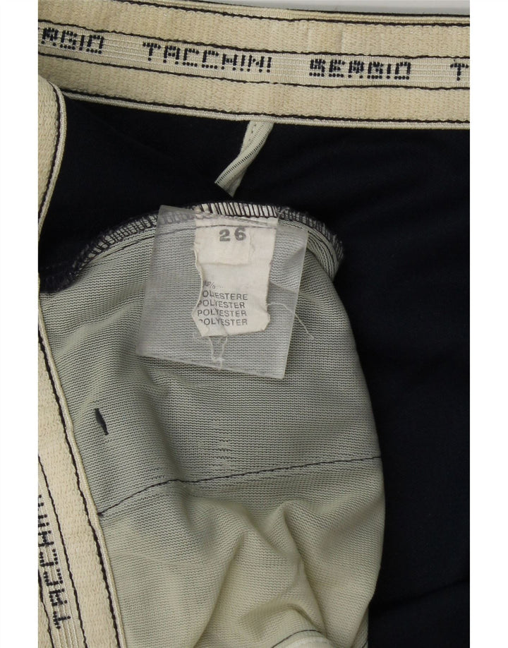 Sergio Tacchini Pantalones cortos deportivos para mujer UK 44 Grande Poliéster azul marino