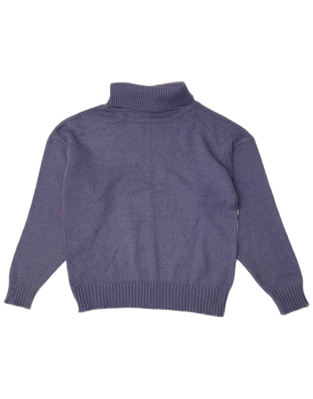 Pebble Suéter tipo jersey con cuello vuelto para mujer UK 40 Azul medio Colorblock