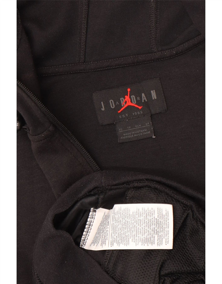 Jordan Sudadera con capucha y cremallera para hombre XS Poliéster negro