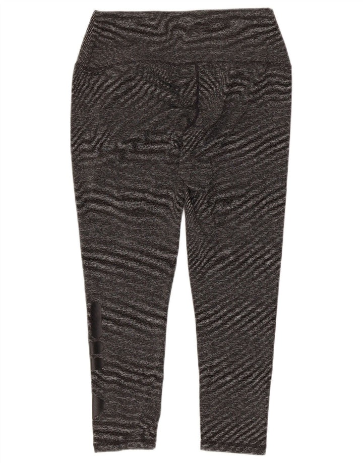 FILA Leggings capri gráficos para mujer Reino Unido 10 Pequeño poliéster gris a rayas