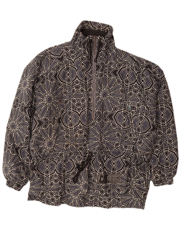 CAPITÁN. COOK Chaqueta Anorak estampada para hombre UK 42 XL Gris Geométrico