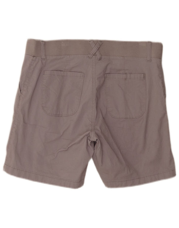 Lee Womens Riders Mid Rise Chino Shorts US 12 Grande W34 Gris Algodón