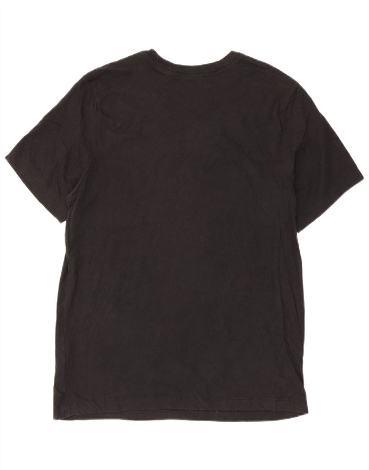 Nike Camiseta gráfica para hombre Top mediano de algodón negro