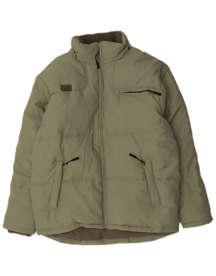FILA Mens Padded Jacket UK 40 Large Green Polyamide