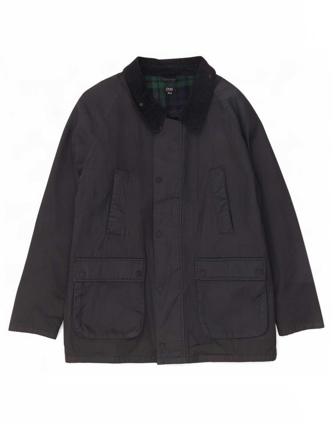 OVS Chaqueta de algodón encerado para hombre ES 42 XL Negro