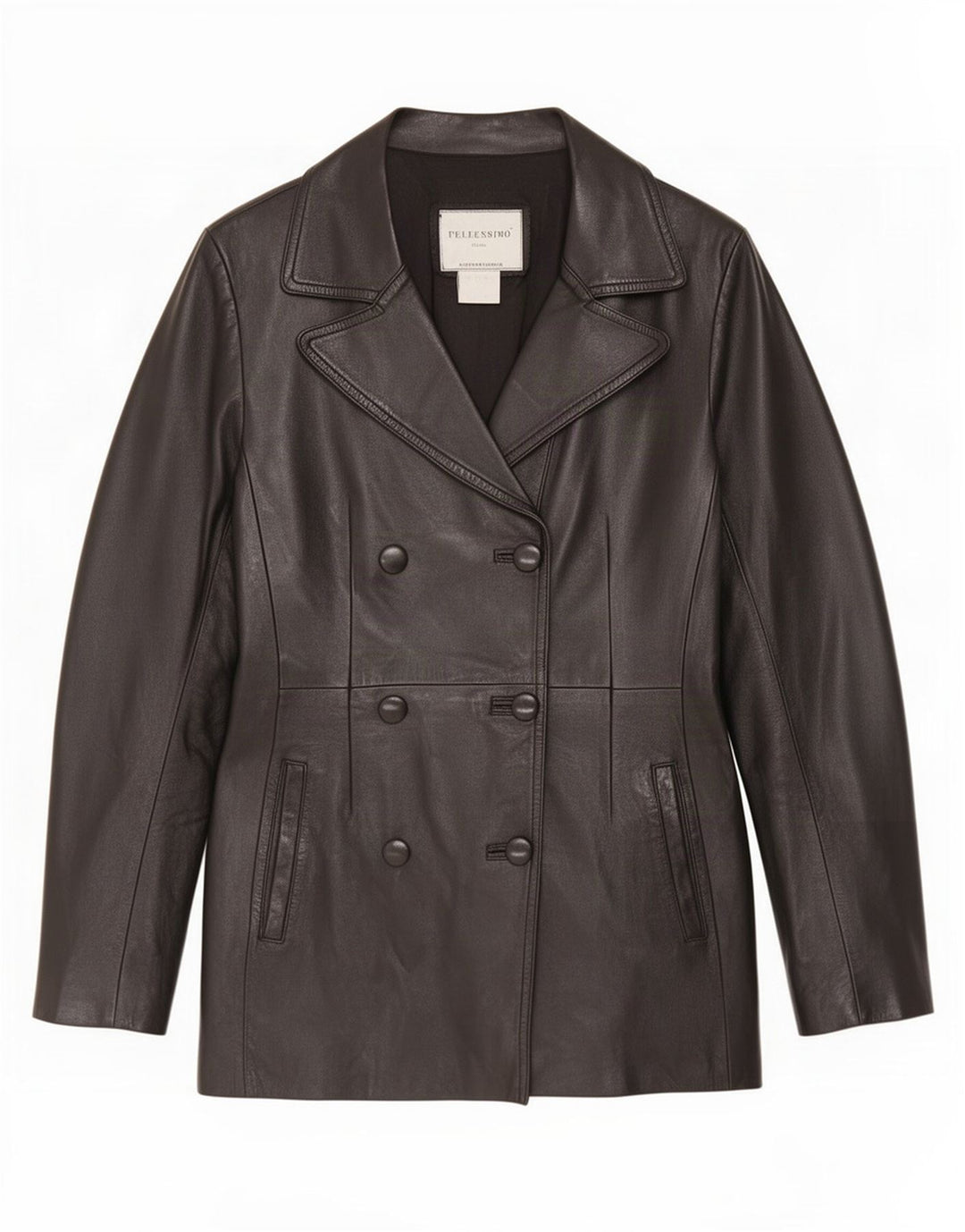 Chaqueta de cuero vintage para mujer Reino Unido 14 Negro medio