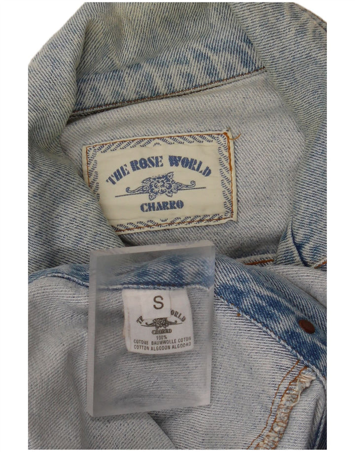 CHARRO Chaqueta vaquera extragrande para mujer UK 10 Small Blue Cotton