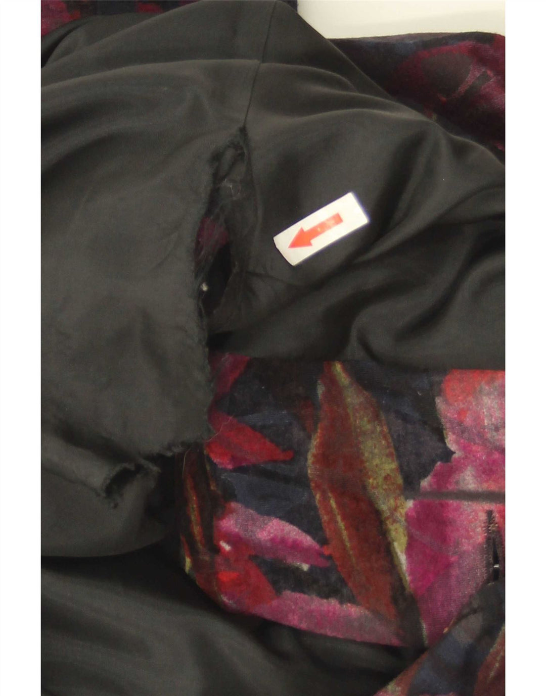 Vintage mujer 3 botones Blazer chaqueta Reino Unido 10 pequeño multicolor floral