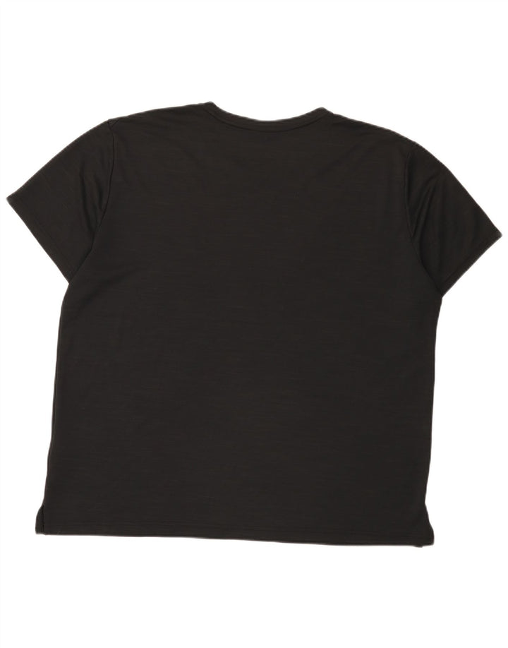 Camiseta Nike Dri Fit para hombre Top XL Poliéster moteado negro