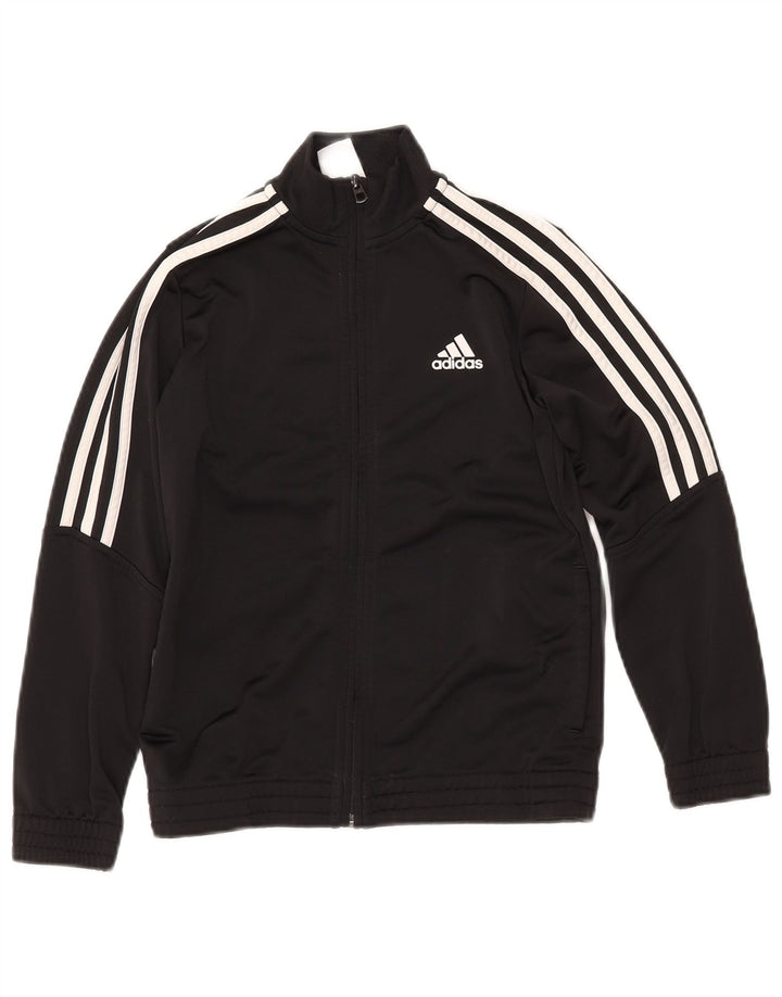 ADIDAS Chaqueta de chándal para niño 9-10 años Negro Poliéster